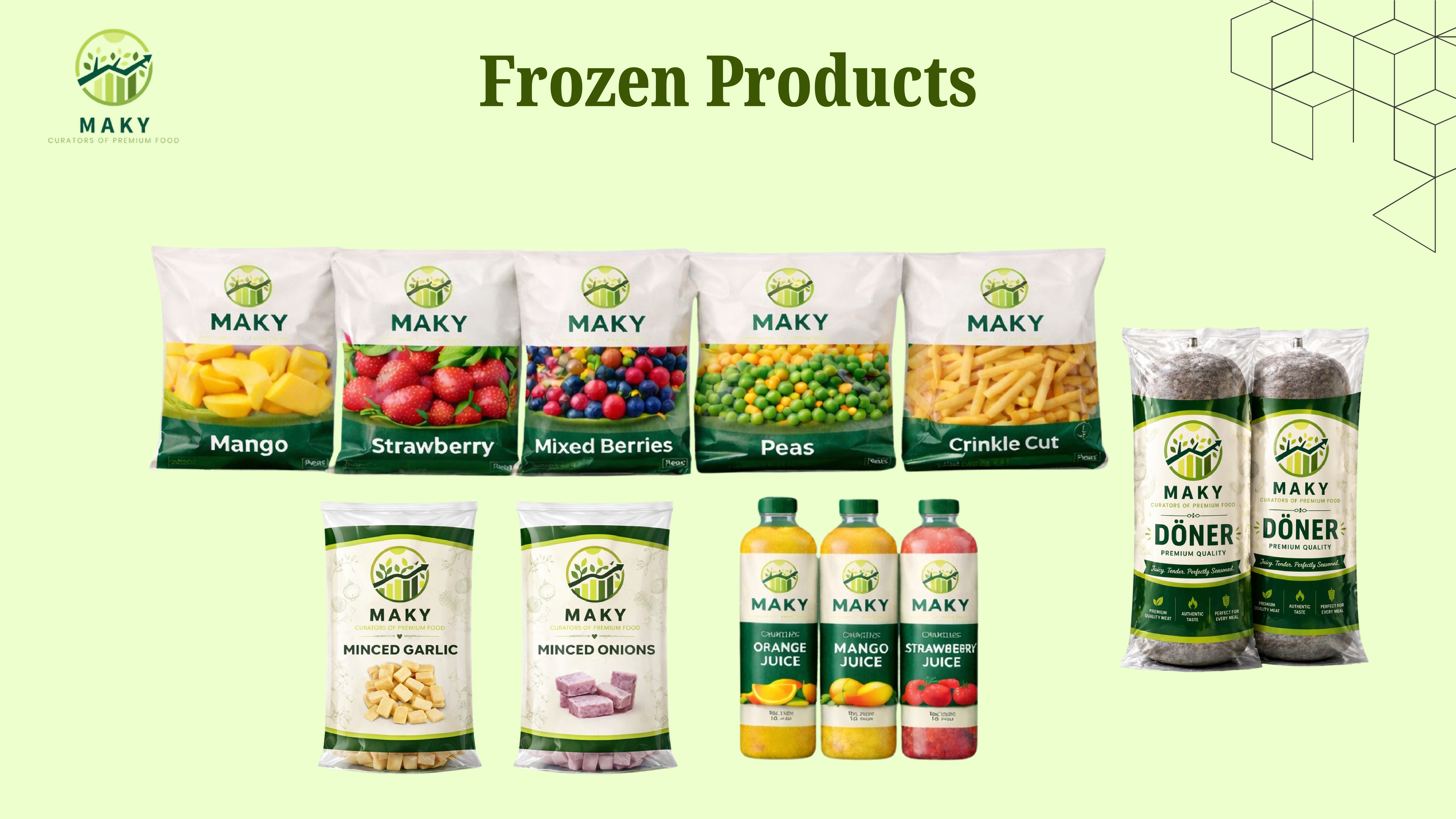 Canned and bottled products